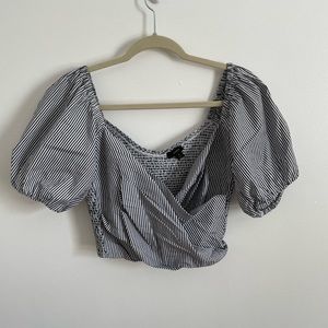J. Crew wrapped crop top